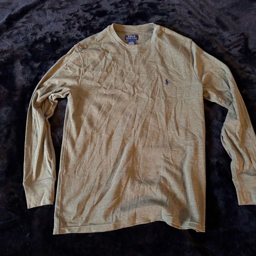 Polo by Ralph Lauren Olive Long Sleeve Tee
